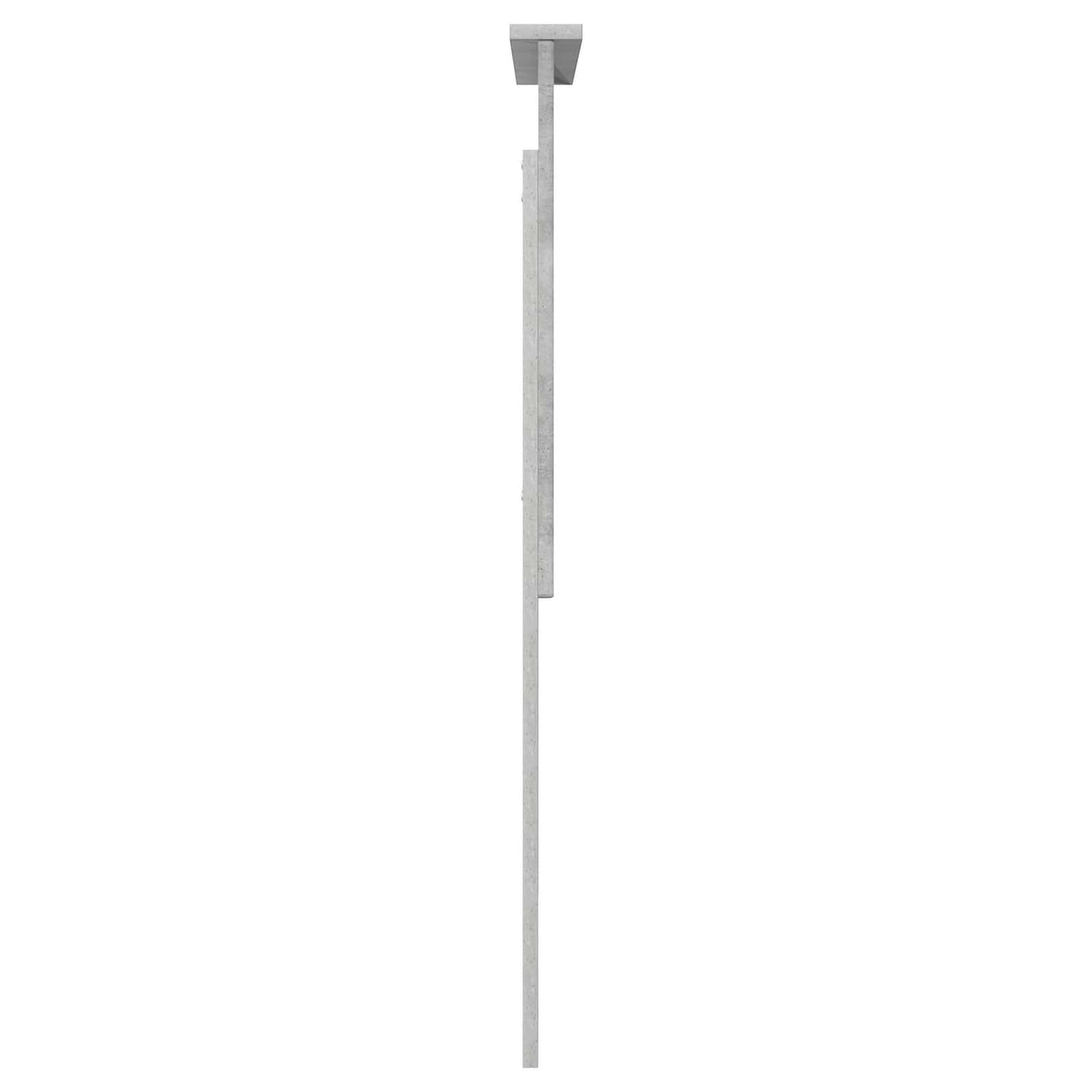 Testiera con testiera Grigio cemento 80 cm Legno multistrato | homemem39