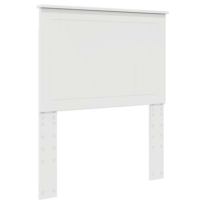 Testiera con testiera Bianco Lucido 80 cm Legno multistrato