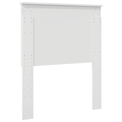 Testiera con testiera Bianco Lucido 80 cm Legno multistrato