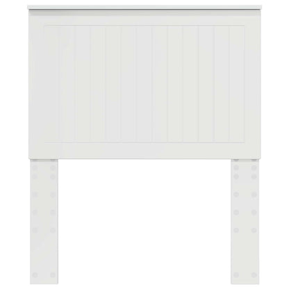Testiera con testiera Bianco Lucido 80 cm Legno multistrato