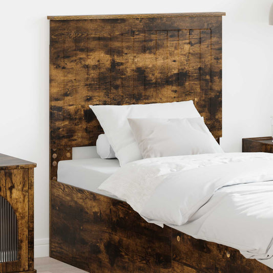 Testiera con testiera Rovere fumé 80 cm Legno multistrato