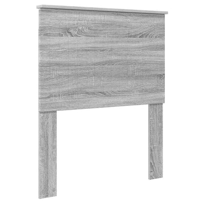 Testiera con testiera Grigio Sonoma 80 cm Legno multistrato