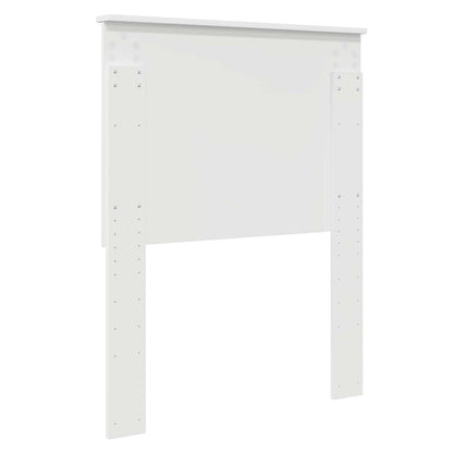 Testiera con testiera Bianco 75 cm Legno multistrato | homemem39