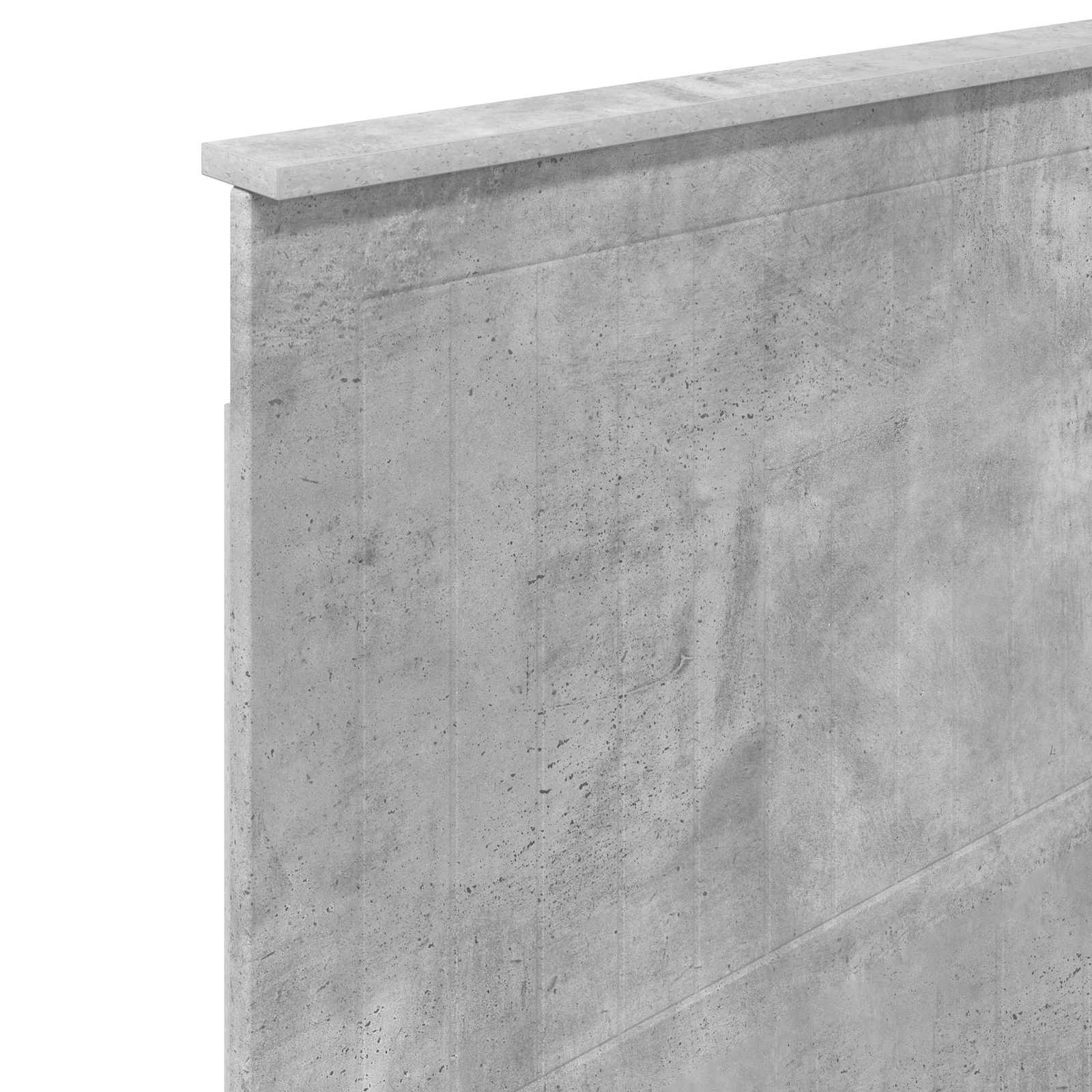 Testiera con testiera Grigio cemento 75 cm Legno multistrato | homemem39