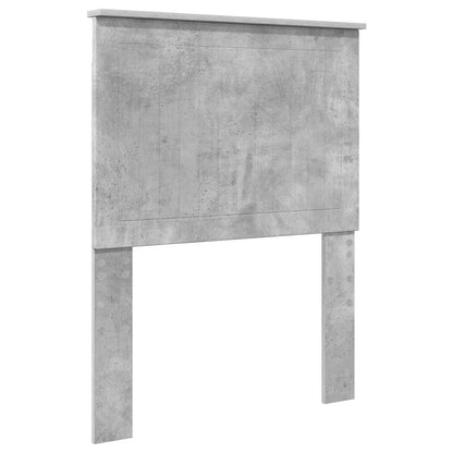 Testiera con testiera Grigio cemento 75 cm Legno multistrato | homemem39