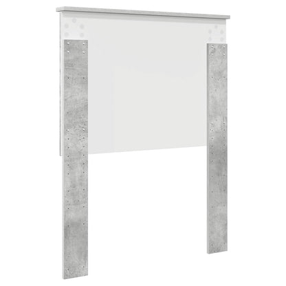 Testiera con testiera Grigio cemento 75 cm Legno multistrato | homemem39