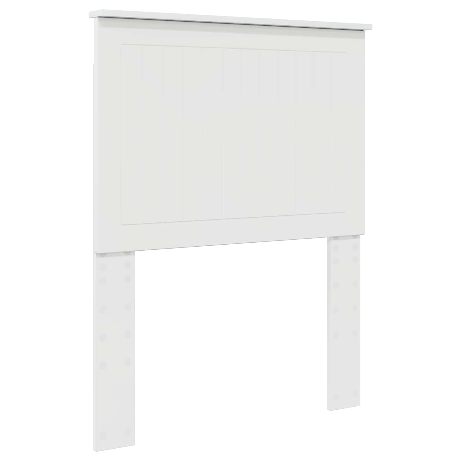 Testiera con testiera Bianco Lucido 75 cm Legno multistrato | homemem39