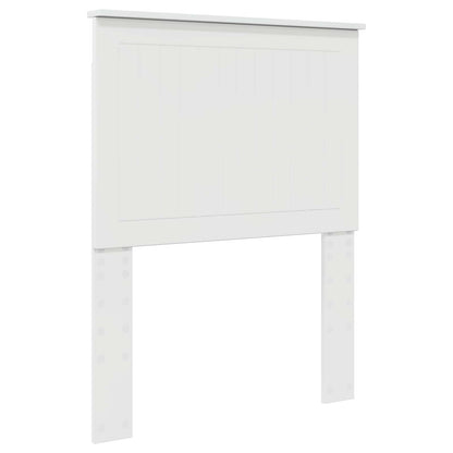 Testiera con testiera Bianco Lucido 75 cm Legno multistrato | homemem39