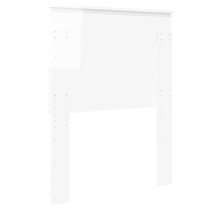 Testiera con testiera Bianco Lucido 75 cm Legno multistrato