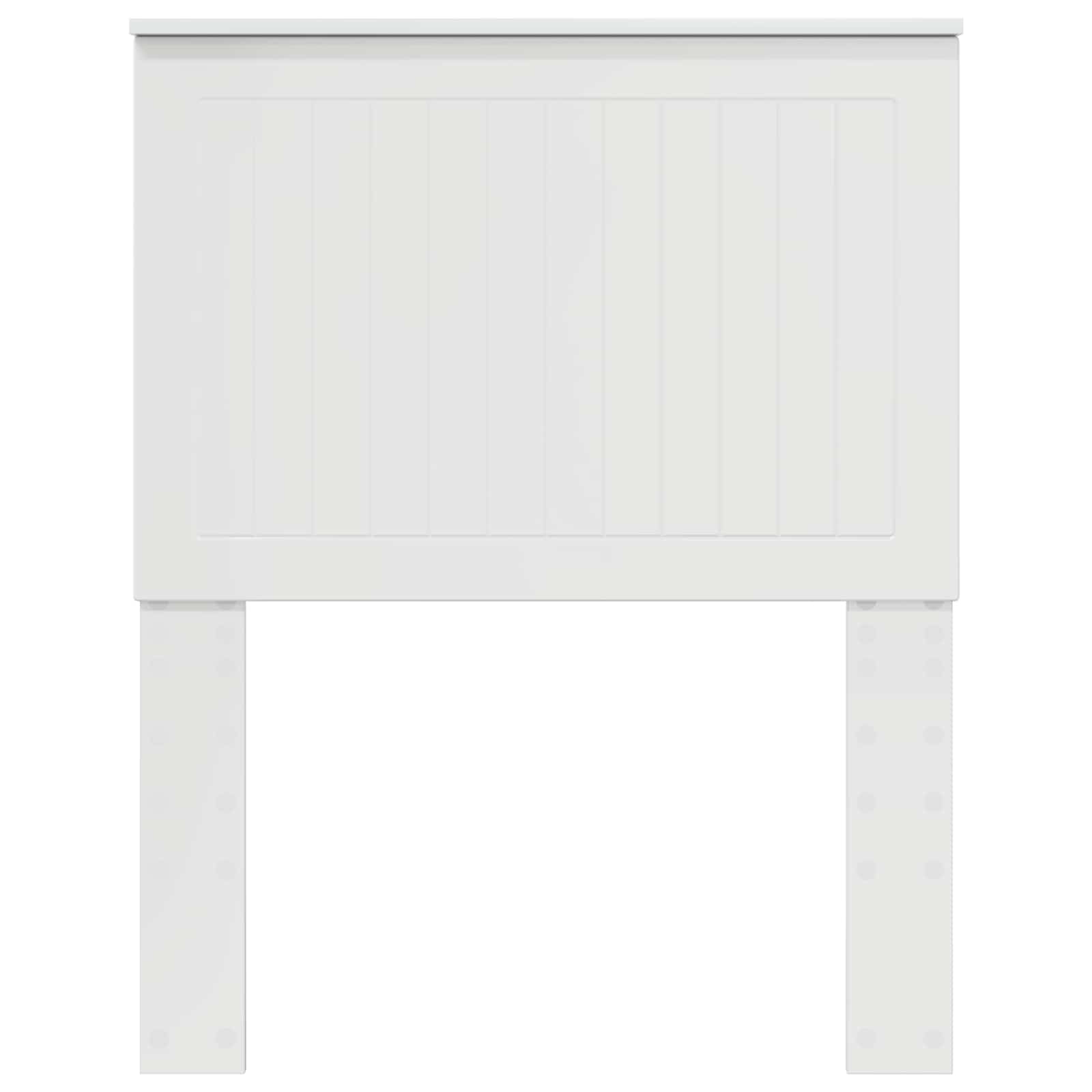 Testiera con testiera Bianco Lucido 75 cm Legno multistrato | homemem39