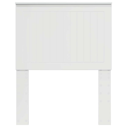 Testiera con testiera Bianco Lucido 75 cm Legno multistrato | homemem39