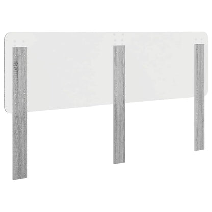 Testiera con testiera Grigio Sonoma 200 cm Legno multistrato