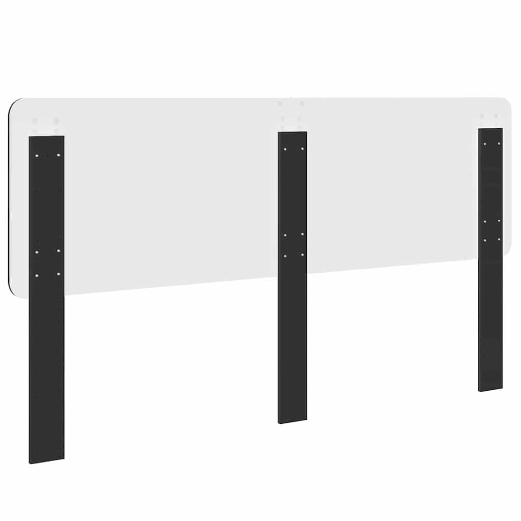 Testiera con testiera Rovere Nero 180 cm Legno multistrato