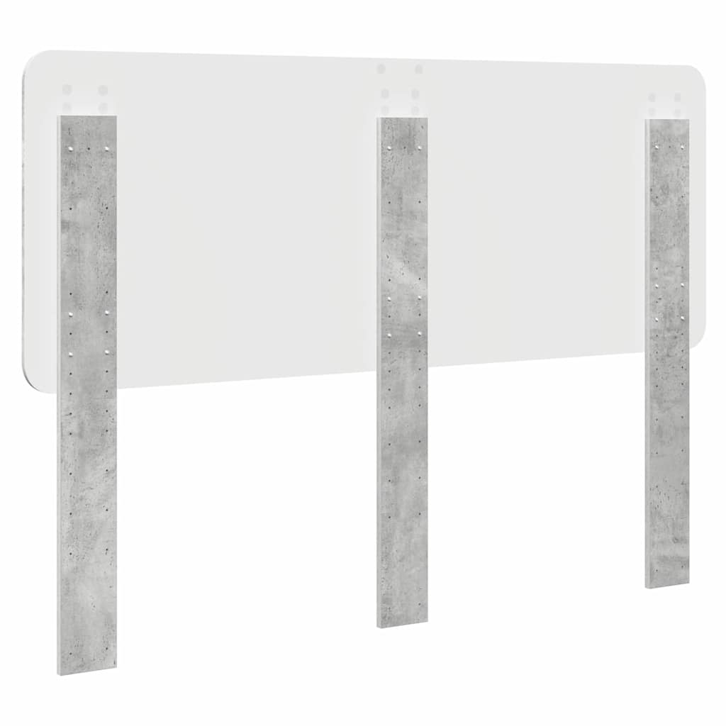 Testiera con testiera Grigio cemento 160 cm Legno multistrato