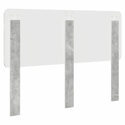 Testiera con testiera Grigio cemento 160 cm Legno multistrato