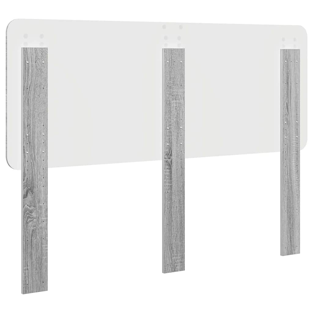 Testiera con testiera Grigio Sonoma 160 cm Legno multistrato