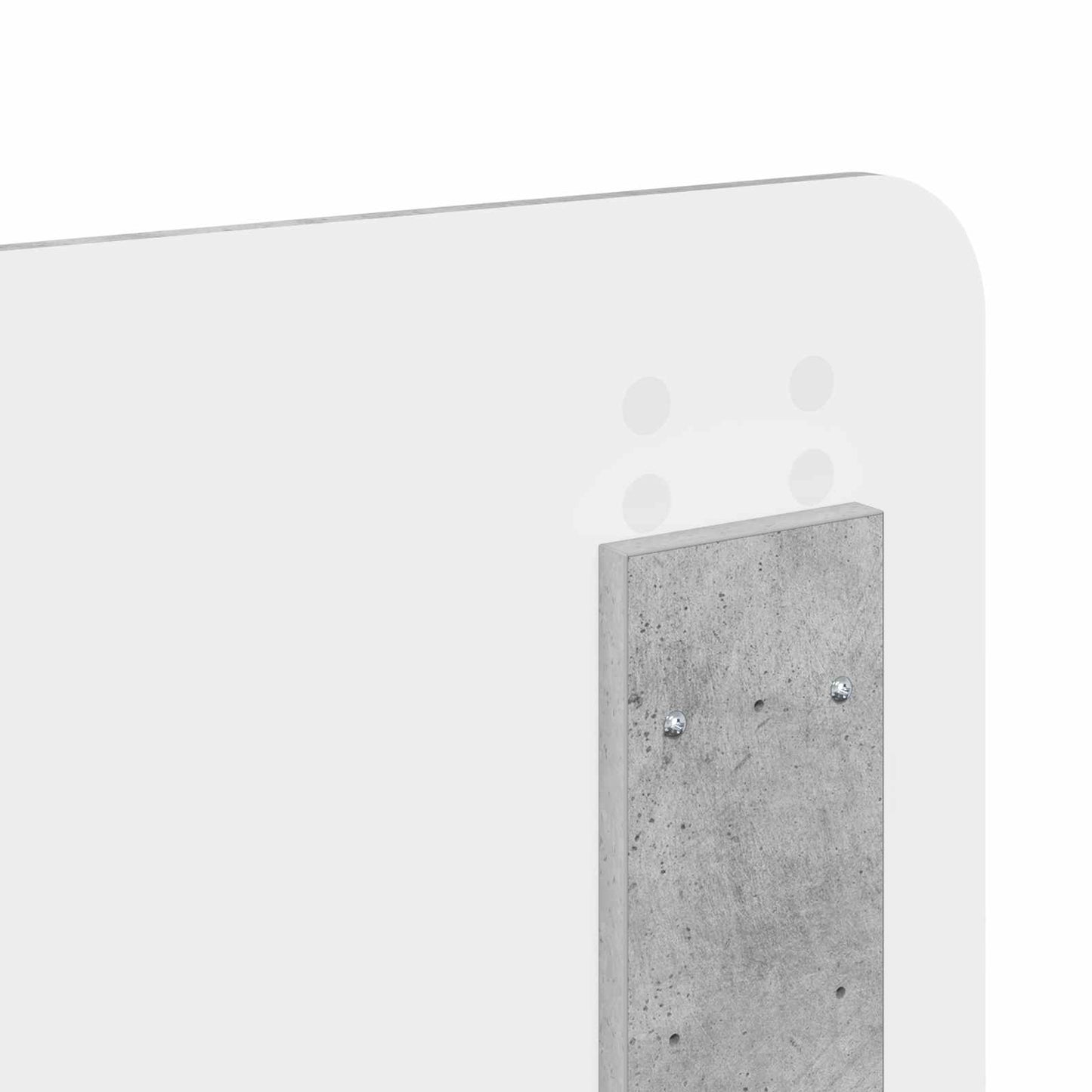 Testiera Grigio cemento Legno ingegnerizzato