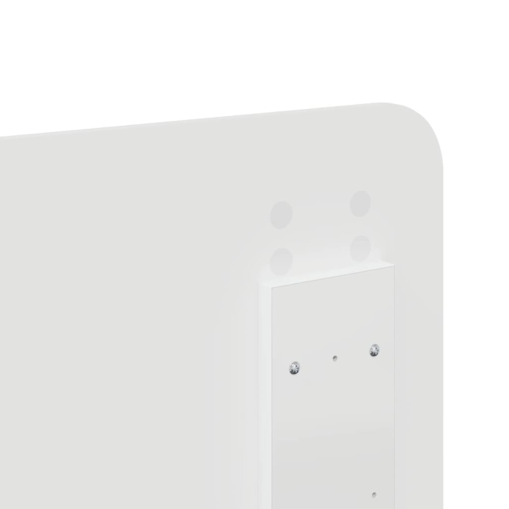 Testiera con testiera Bianco 135 cm Legno multistrato