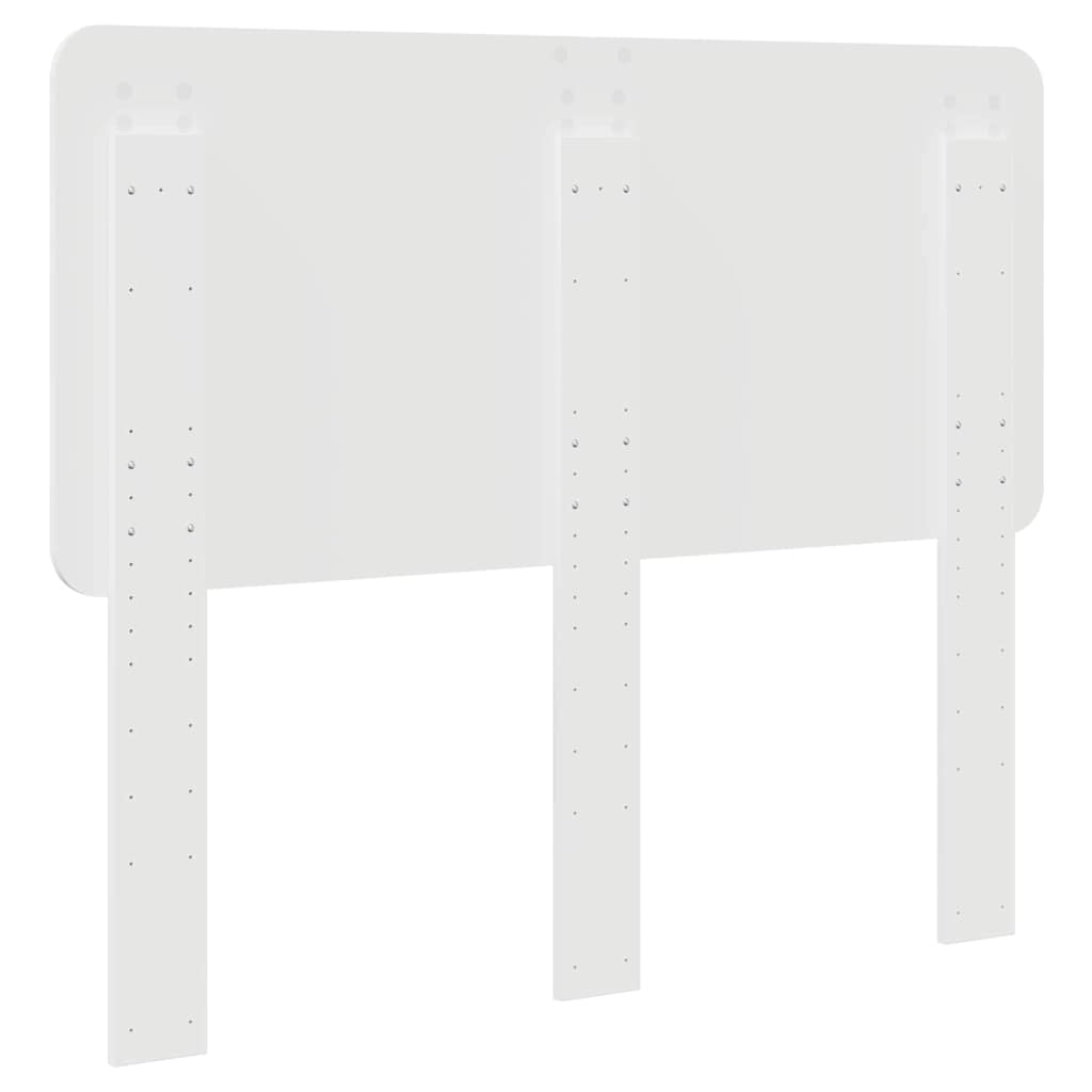 Testiera con testiera Bianco Lucido 120 cm Legno multistrato