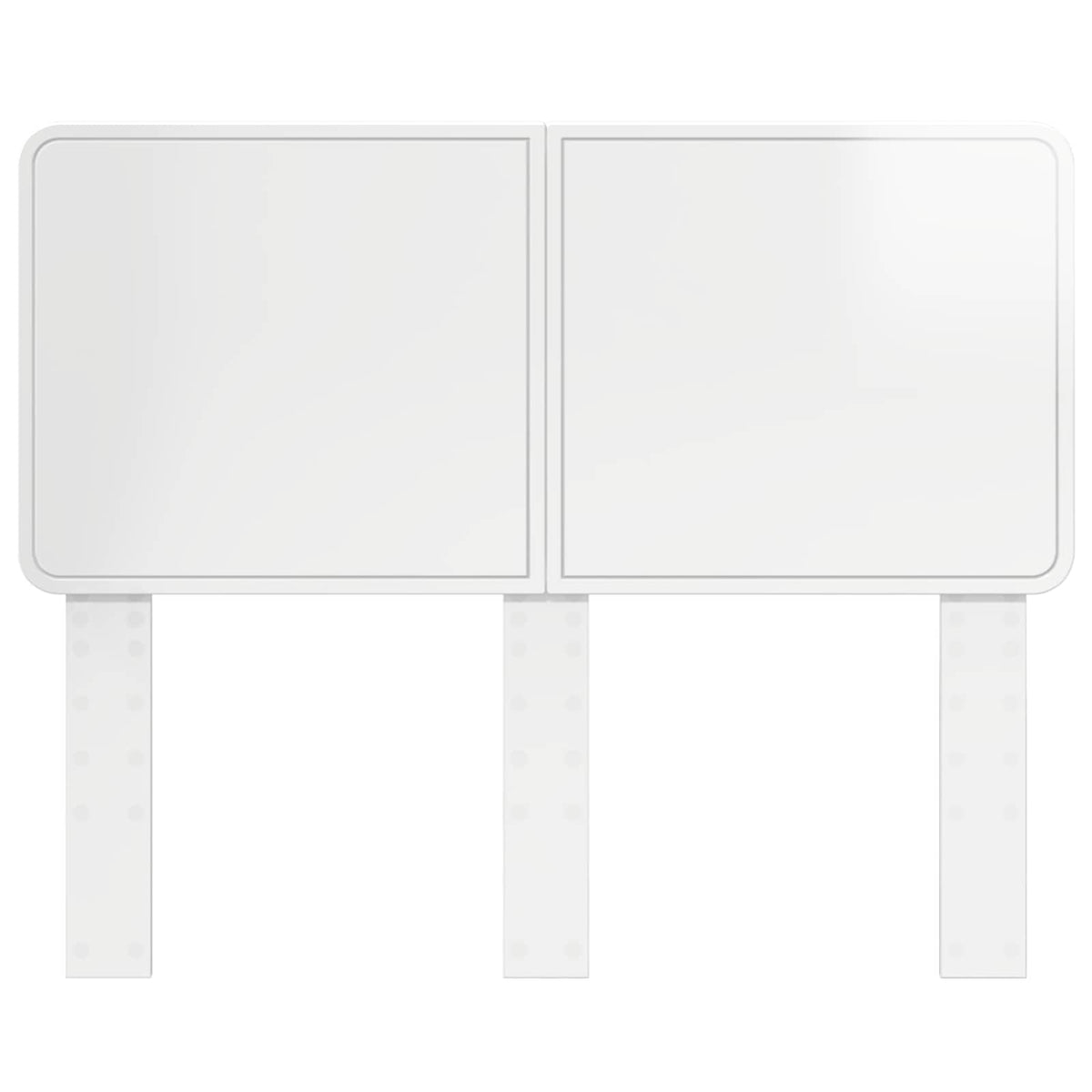 Testiera Bianco Lucido Legno ingegnerizzato