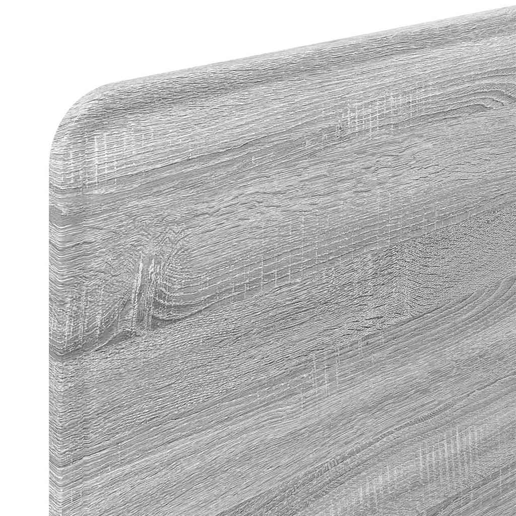 Testiera con testiera Grigio Sonoma 80 cm Legno multistrato