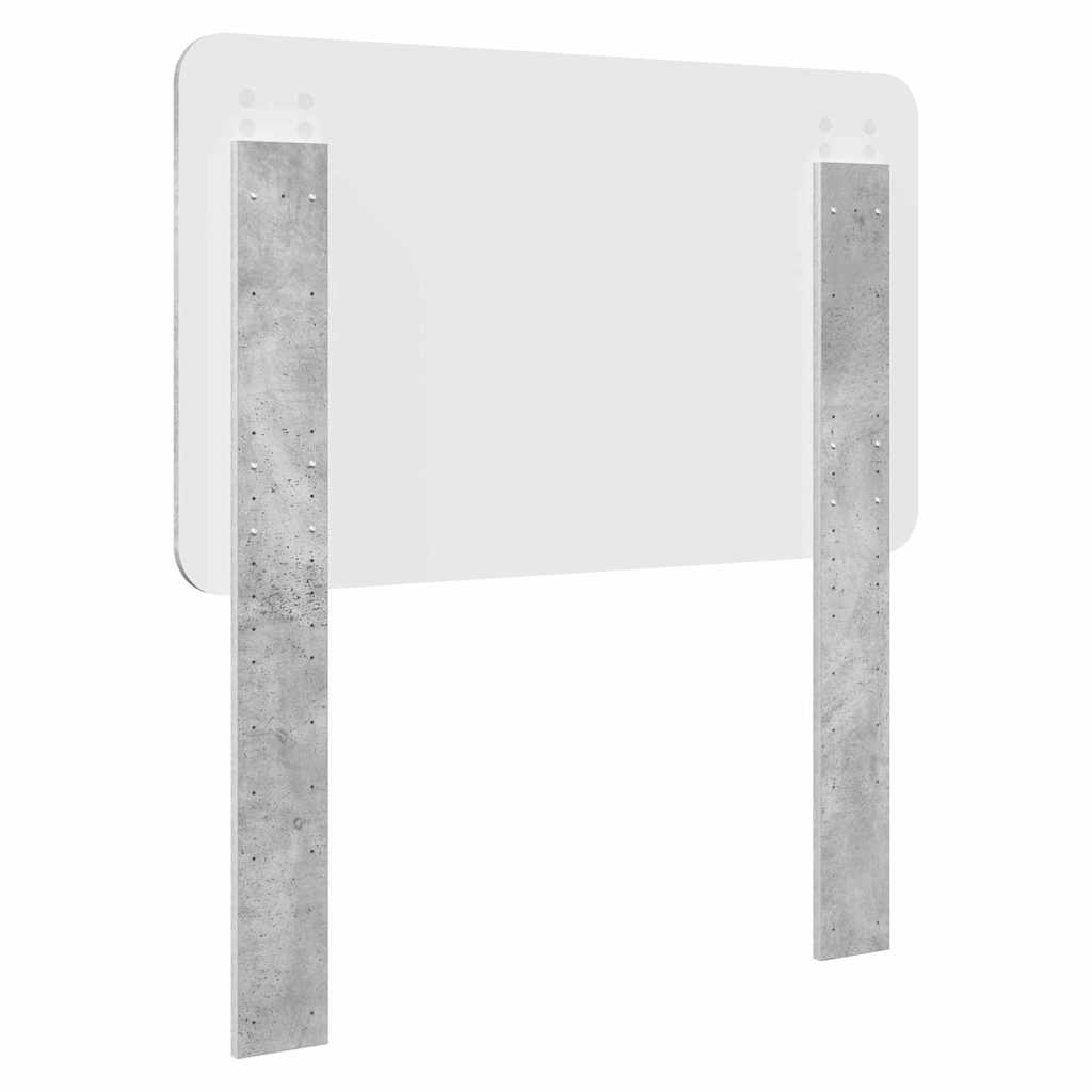 Testiera con testiera Grigio cemento 75 cm Legno multistrato