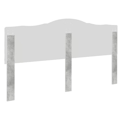 Testiera con testiera Grigio cemento 200 cm Legno multistrato