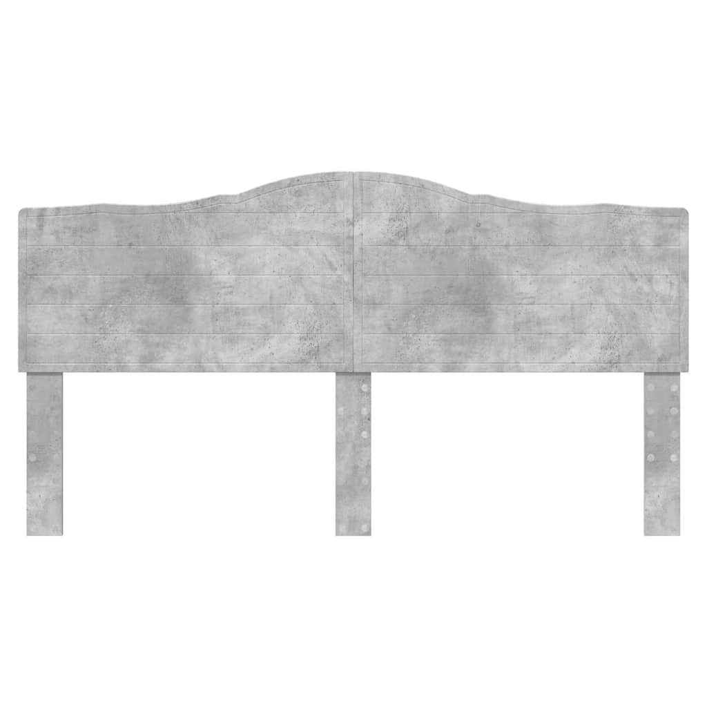 Testiera con testiera Grigio cemento 200 cm Legno multistrato