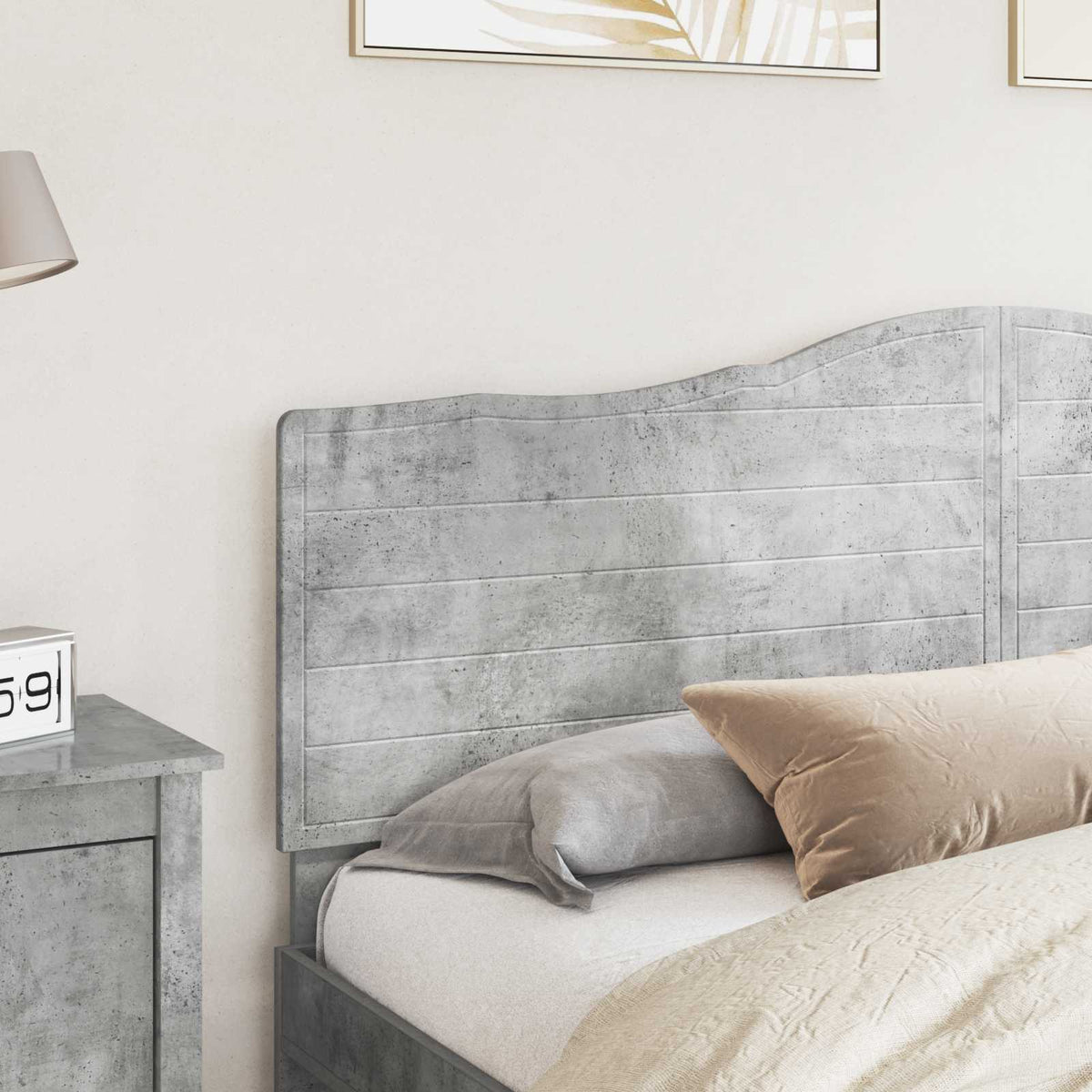 Testiera Grigio cemento Legno ingegnerizzato | homemem39