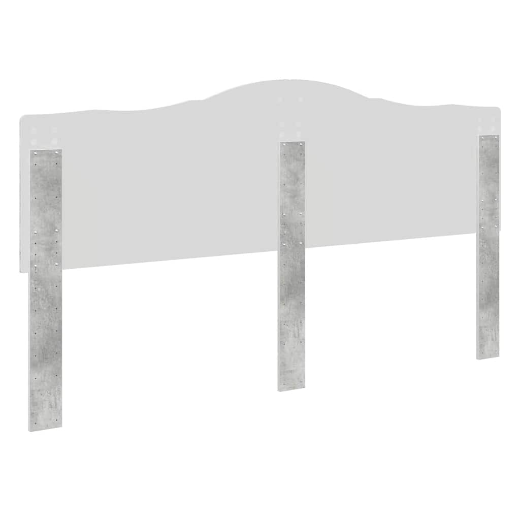 Testiera con testiera Grigio cemento 180 cm Legno multistrato