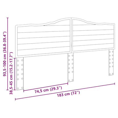 Testiera Rovere artigianale 180 cm Legno multistrato