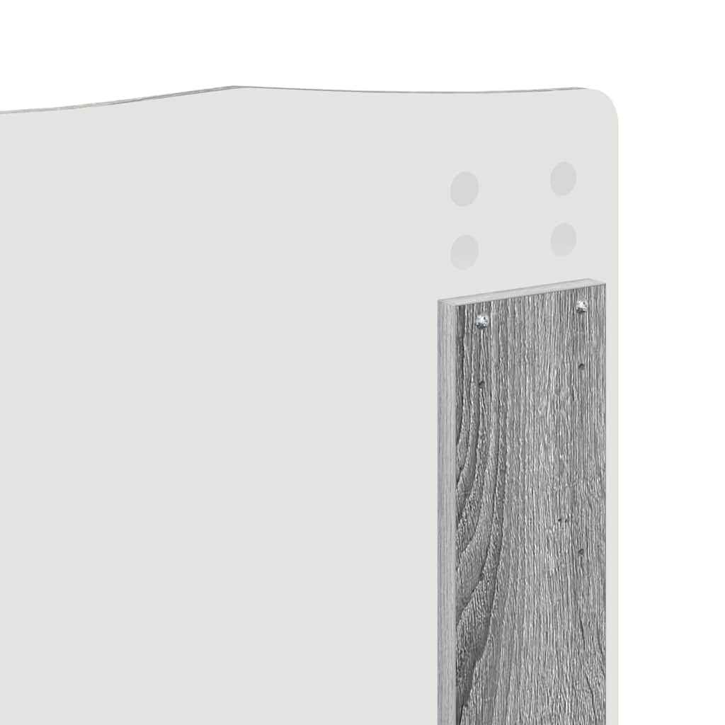 Testiera con testiera Grigio Sonoma 160 cm Legno multistrato