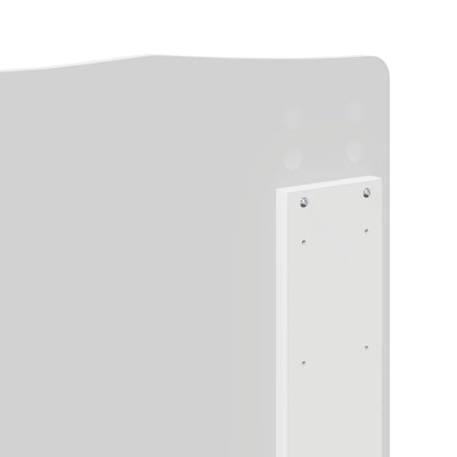 Testiera con testiera Bianco 140 cm Legno multistrato