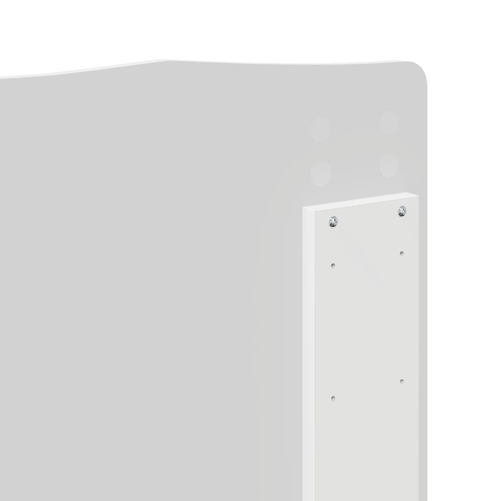 Testiera con testiera Bianco 120 cm Legno multistrato