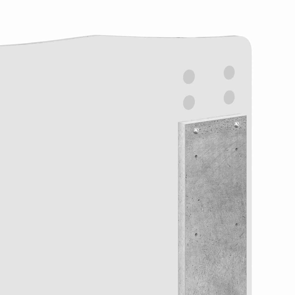 Testiera con testiera Grigio cemento 120 cm Legno multistrato
