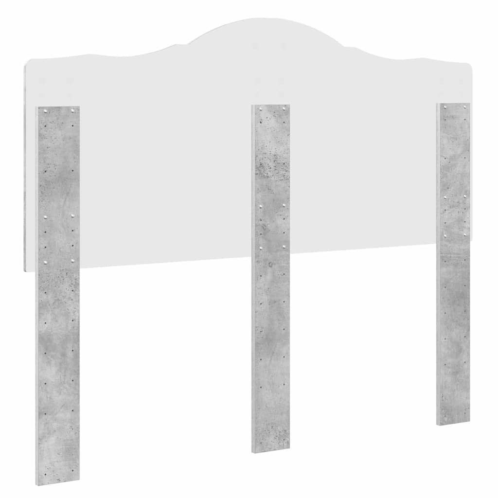 Testiera con testiera Grigio cemento 120 cm Legno multistrato