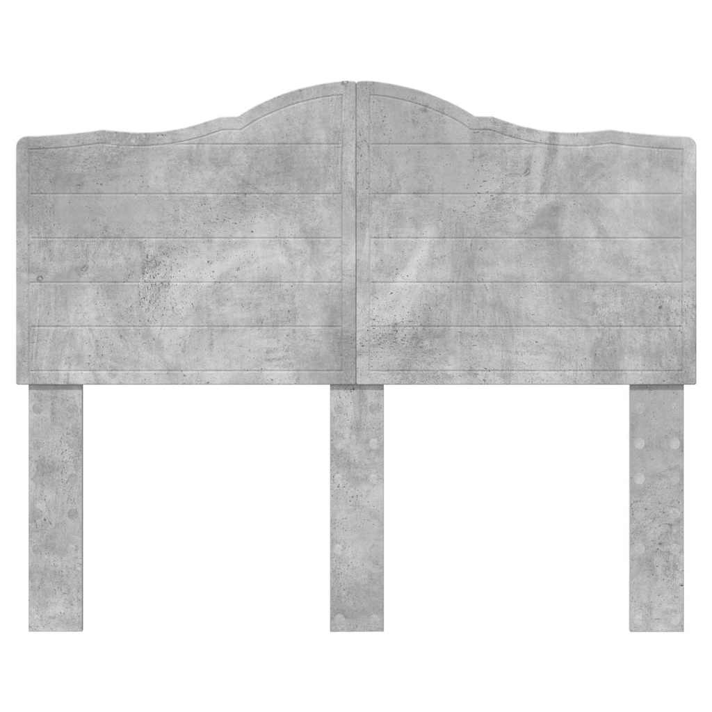 Testiera con testiera Grigio cemento 120 cm Legno multistrato