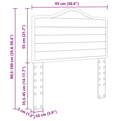 Testiera con testiera Rovere Sonoma 90 cm Legno multistrato