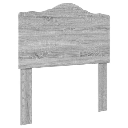 Testiera con testiera Grigio Sonoma 90 cm Legno multistrato