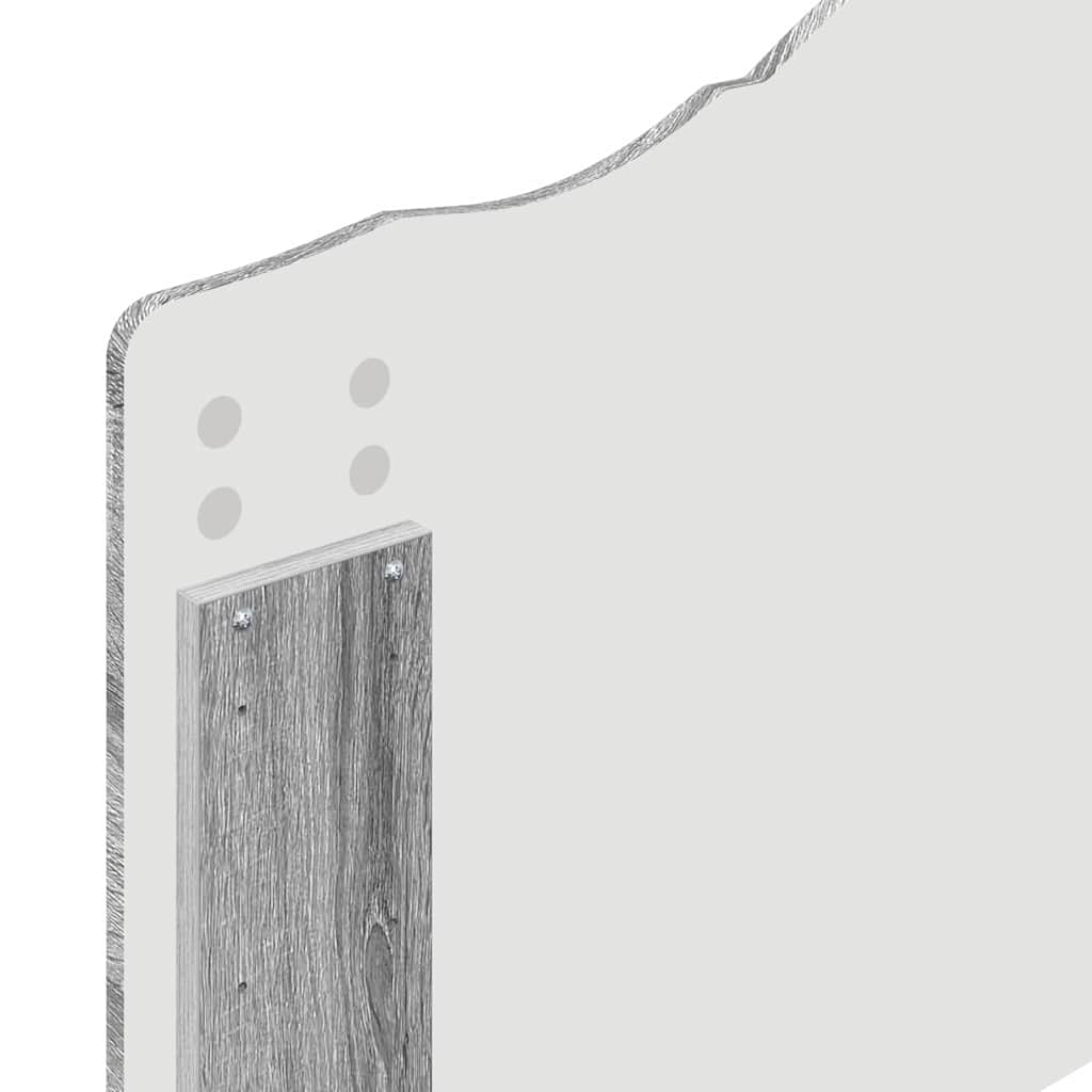 Testiera con testiera Grigio Sonoma 80 cm Legno multistrato