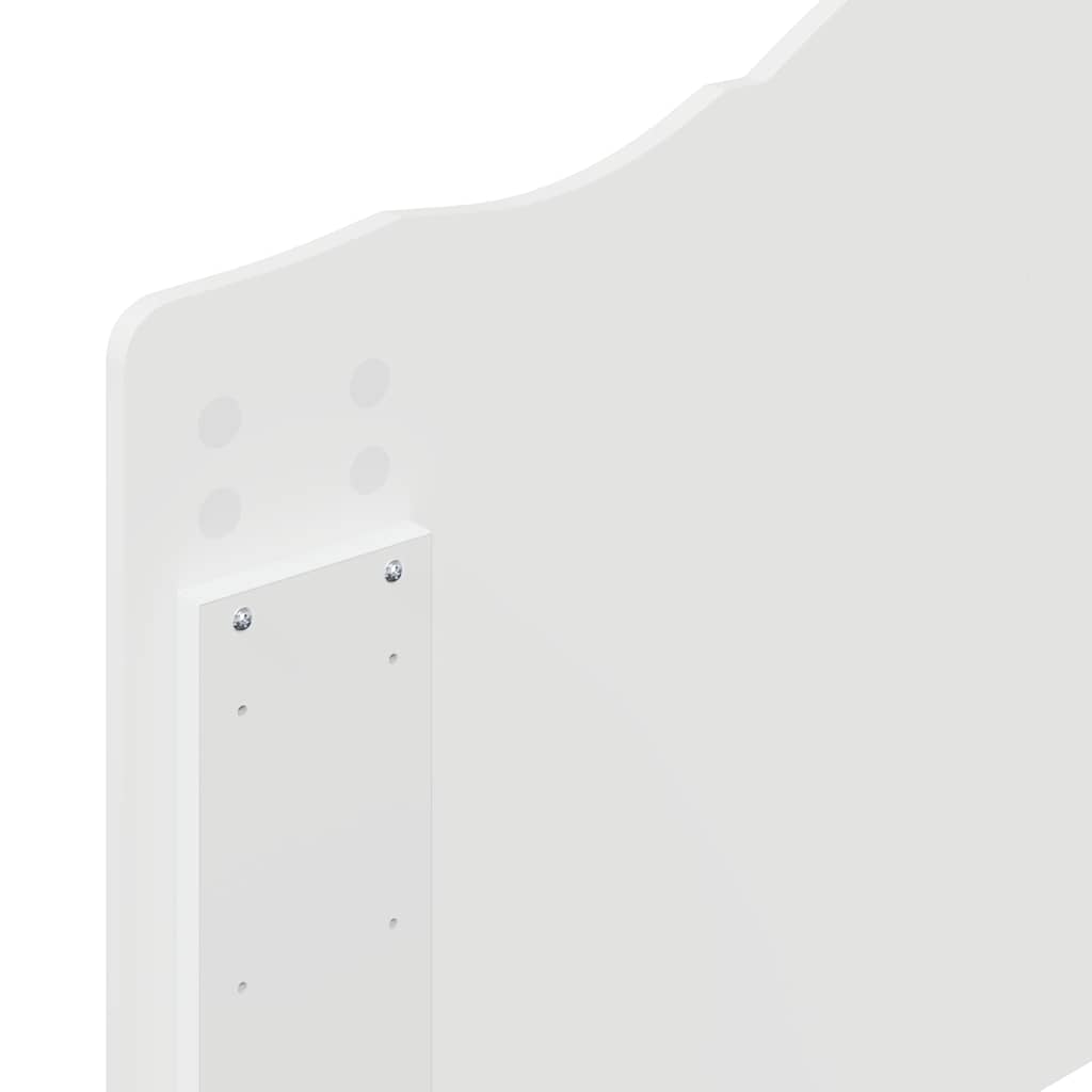 Testiera con testiera Bianco Lucido 75 cm Legno multistrato