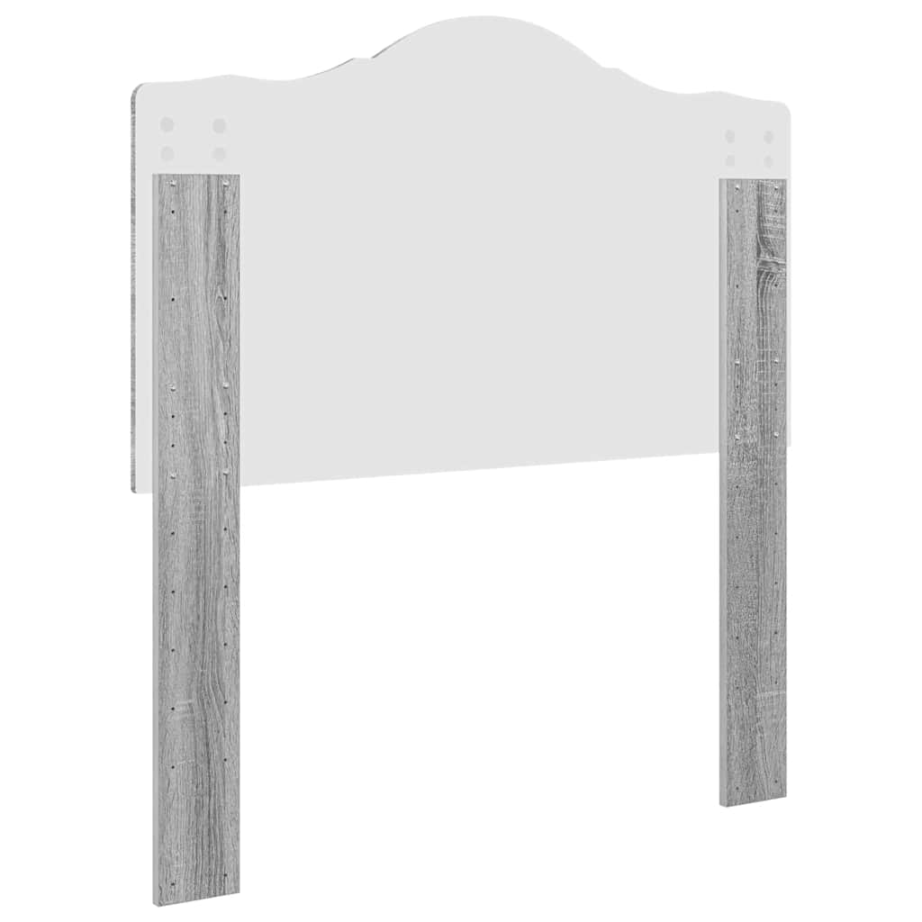 Testiera con testiera Grigio Sonoma 75 cm Legno multistrato