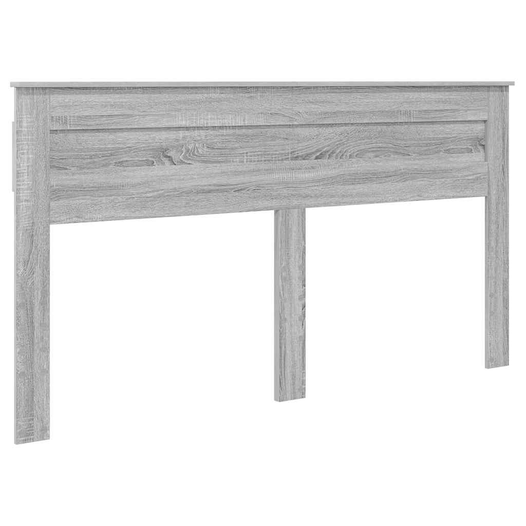 Testiera con testiera Grigio Sonoma 180 cm Legno multistrato