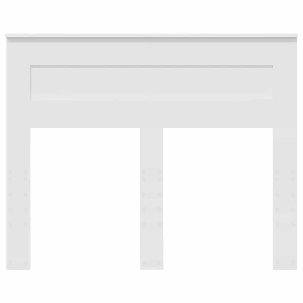 Testiera con testiera Bianco 135 cm Legno multistrato