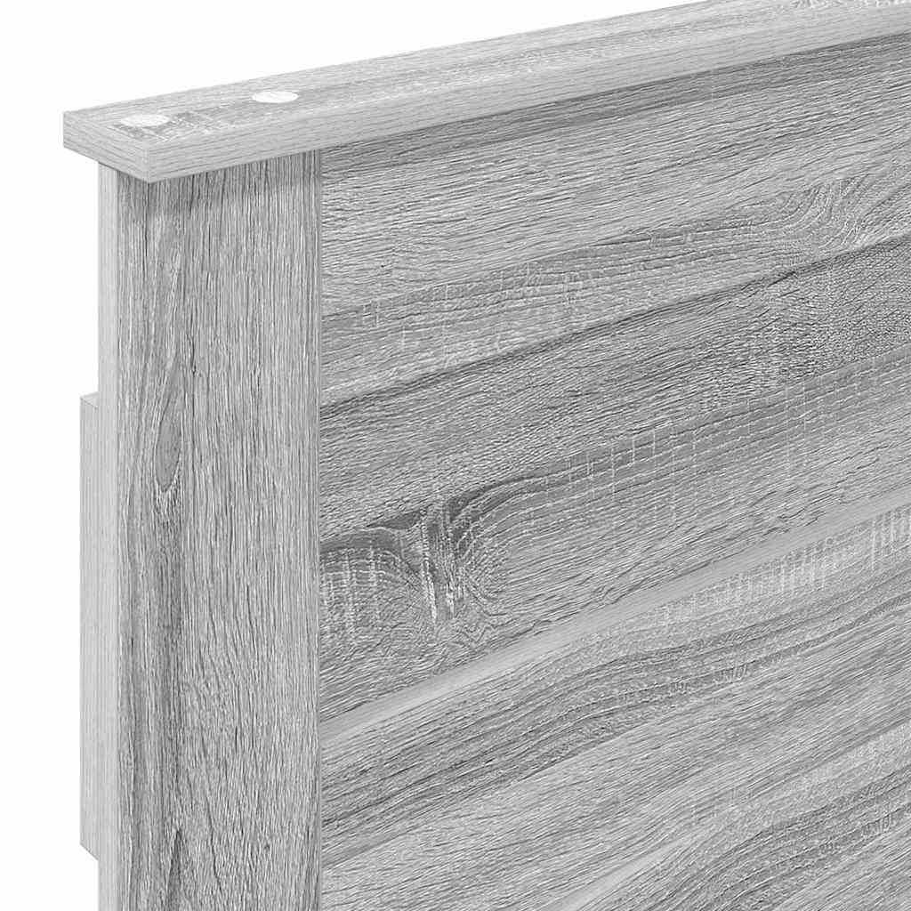 Testiera con testiera Grigio Sonoma 90 cm Legno multistrato