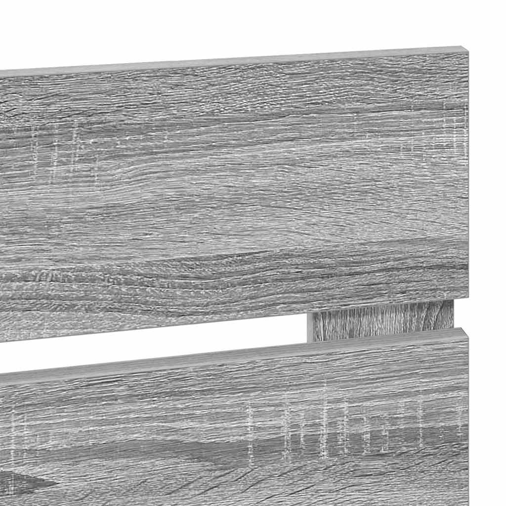 Testiera con testiera Grigio Sonoma 200 cm Legno multistrato