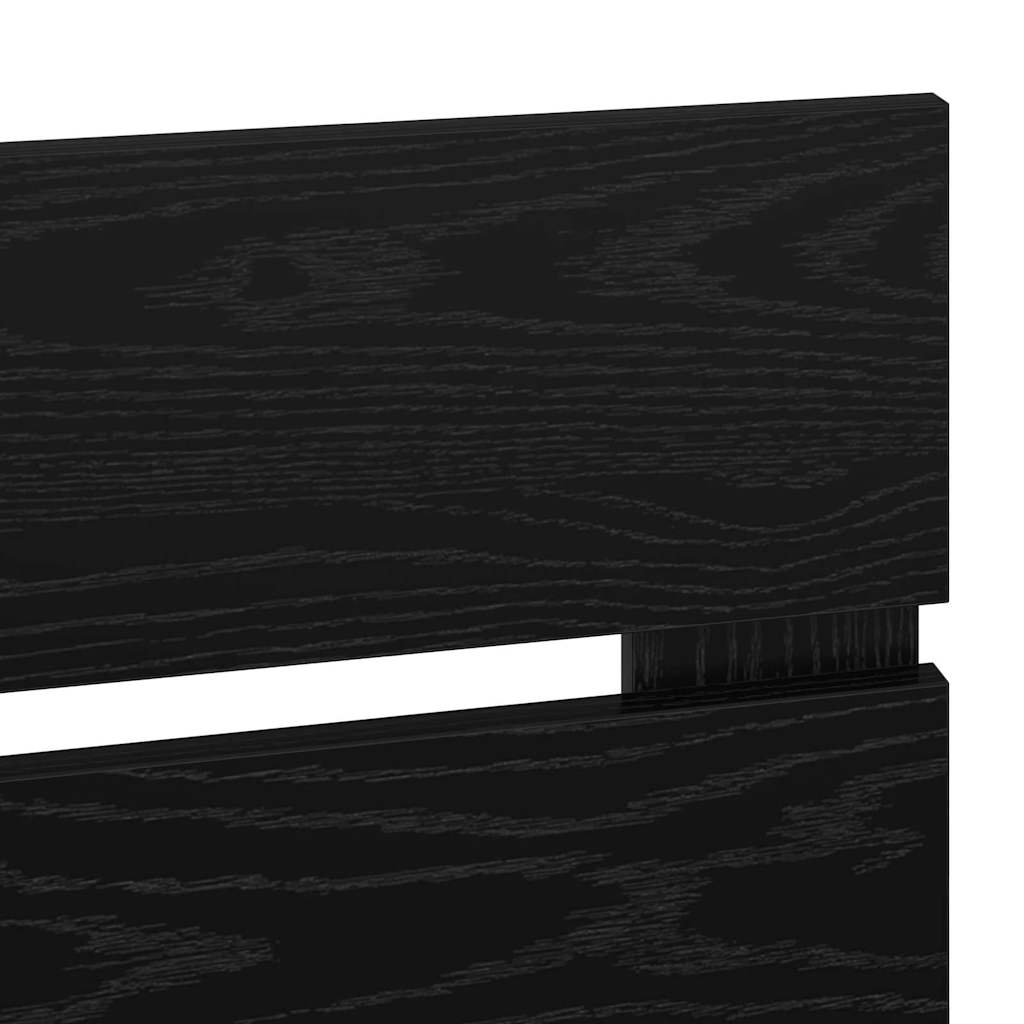 Testiera con testiera Rovere Nero 150 cm Legno multistrato