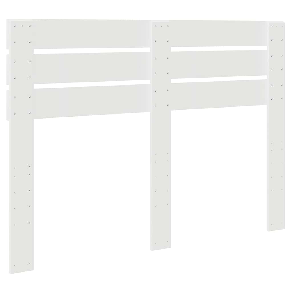 Testiera con testiera Bianco 140 cm Legno multistrato