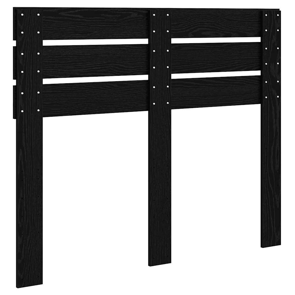 Testiera con testiera Rovere Nero 135 cm Legno multistrato