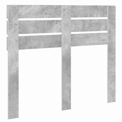 Testiera con testiera Grigio cemento 135 cm Legno multistrato